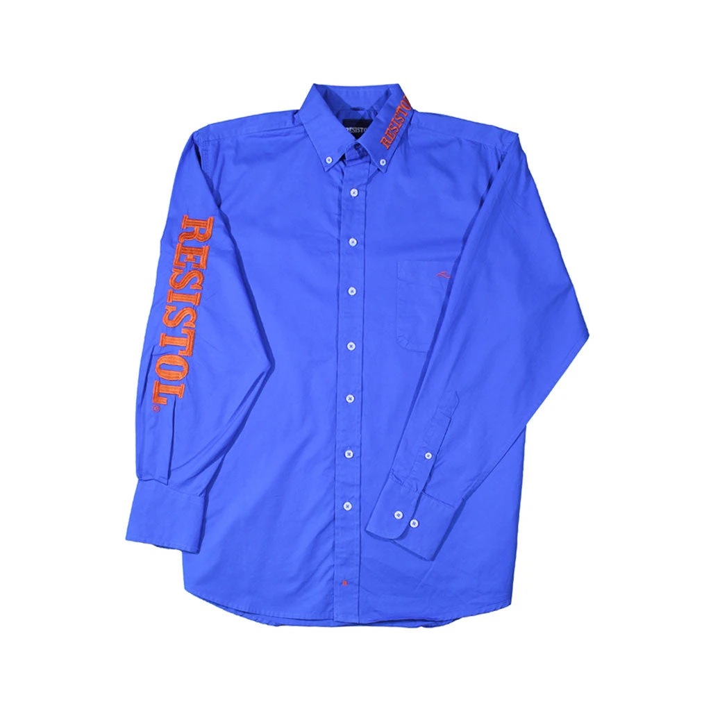Camisa Resistol Marketing Blue/Orange 1 Camisa Resistol Marketing Blue/Orange