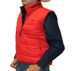 Chaleco Doble Vista De Pluma De Ganso Resistol Azul/Rojo 5 Chaleco Doble Vista De Pluma De Ganso Resistol Azul/Rojo -Resistol Shop Chaleco RedNavy Side