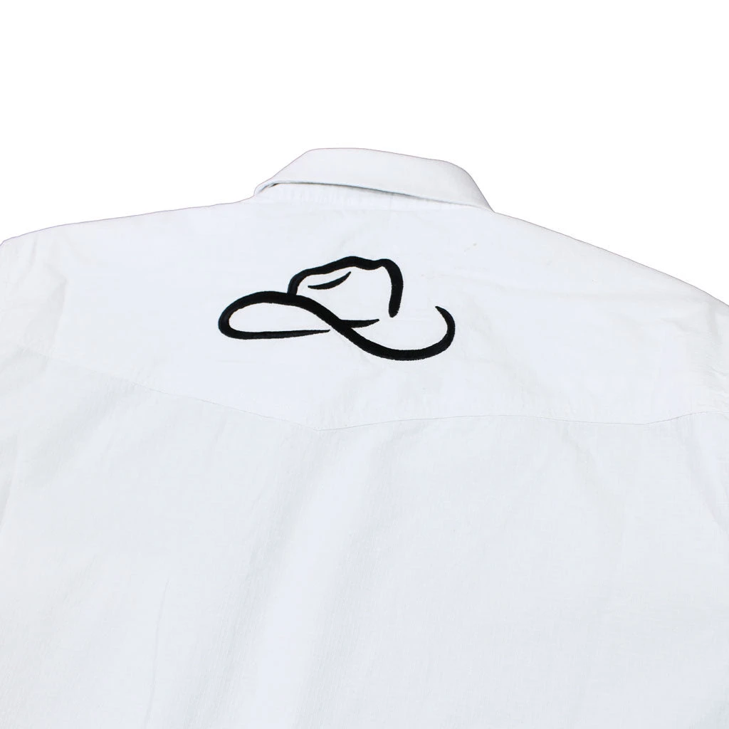 Camisa Resistol Ranch Marketing White/Black 2 Camisa Resistol Ranch Marketing White/Black - Image 2