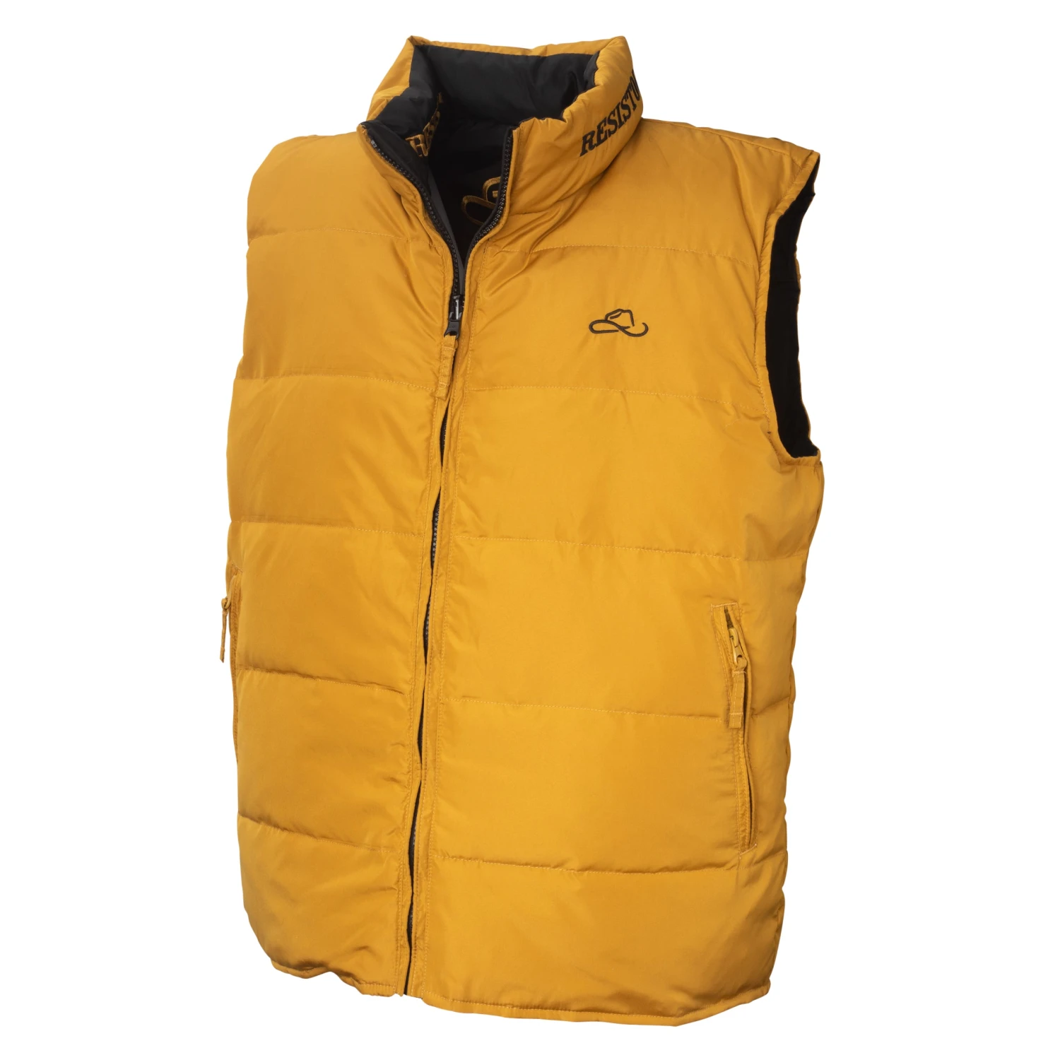 Chaleco Doble Vista De Pluma De Ganso Resistol Black/Gold 2 Chaleco Doble Vista De Pluma De Ganso Resistol Black/Gold - Image 2