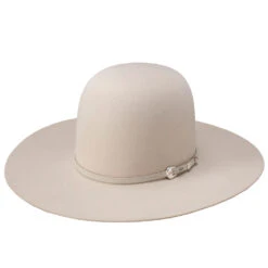 Resistol Midnight 6x Silverbelly Open Crown